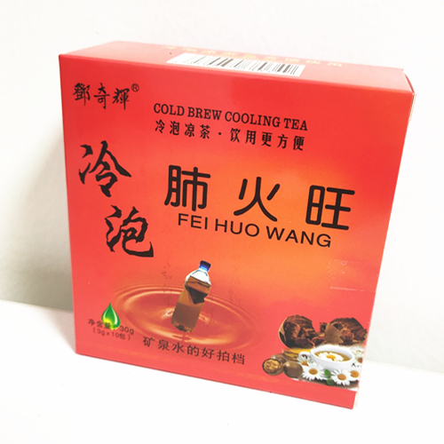 首創凍水泡系列涼茶-肺火旺-礦泉水的好拍檔