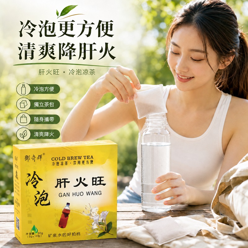 肝火旺冷泡涼茶｜冷水即泡｜無糖草本袋泡茶